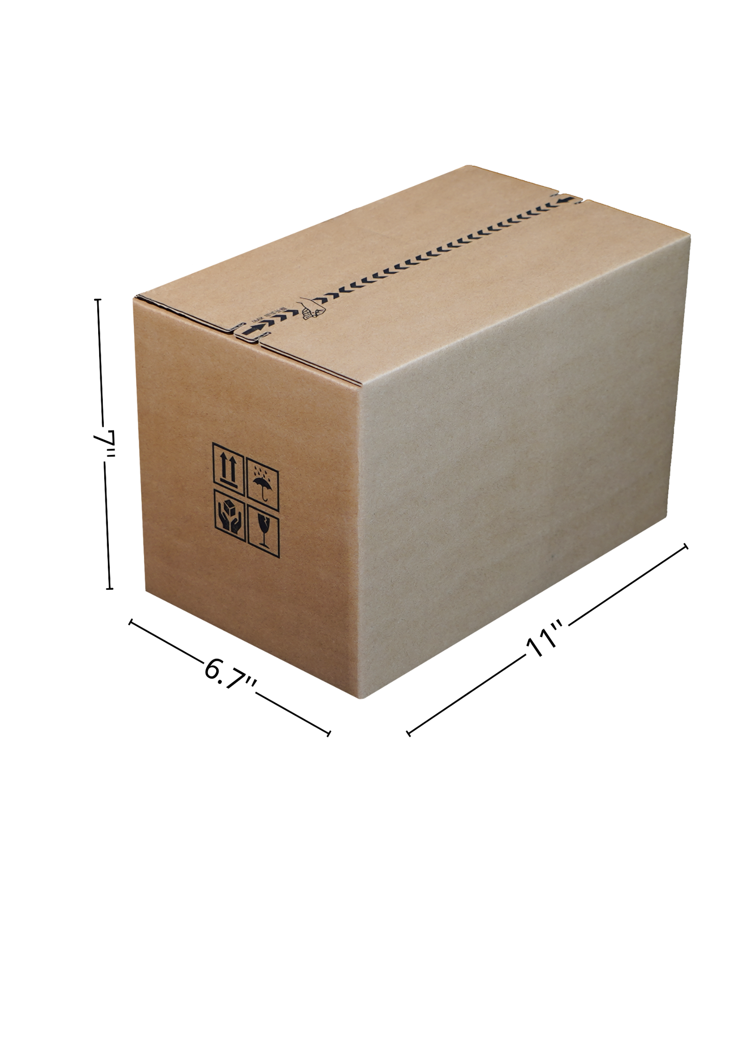 Zipper shipping box